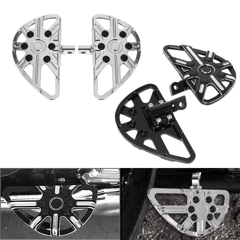 Pedane moto Pedane Poggiapiedi Pedali Per Harley Sportster XL 883 1200 Touring Electra Glide Road King Dyna Modello