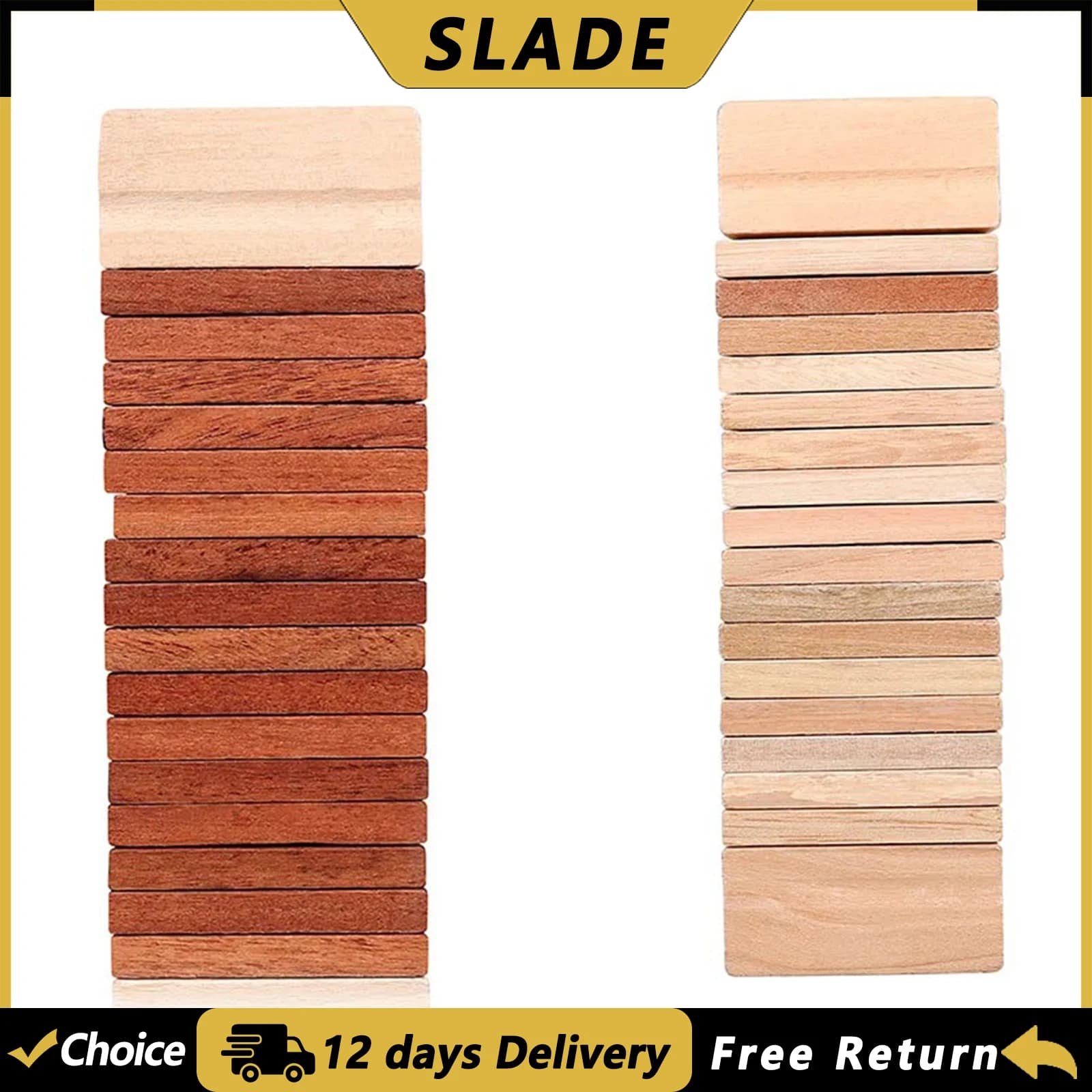Strumento Musicale Orff SLADE, Castagnette in Legno, Strumento a Percussione, Giocattoli Musicali per l'Educazione Precoce dei Bambini