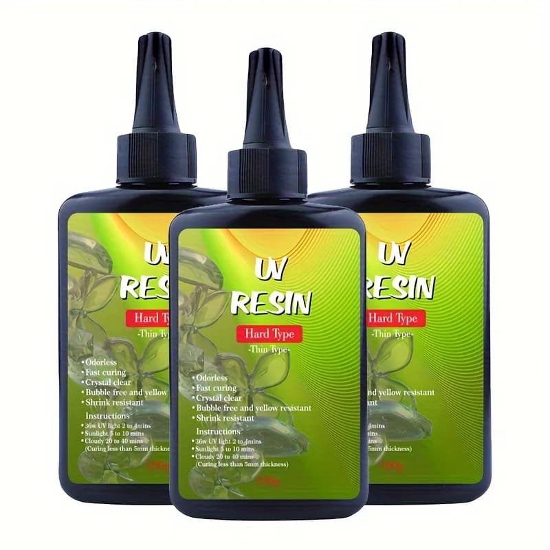 100g/200g/300g UV Resin – Suitable for jewelry making, handmade DIY crafts and resin DIY products.