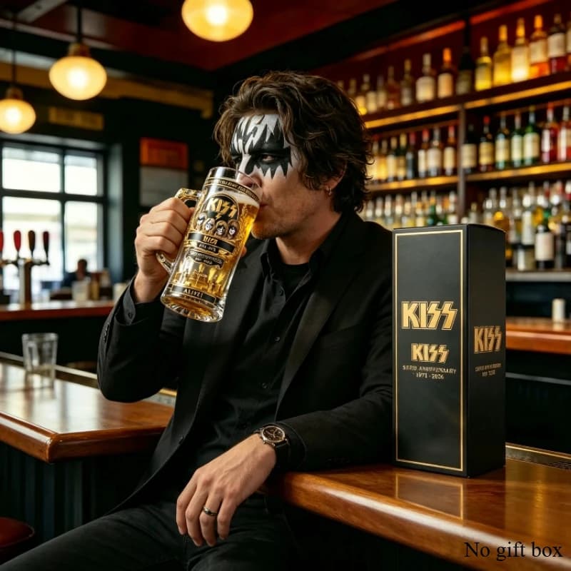 YANG-KISS Boccale da Birra Commemorativo 53° Anniversario - Boccale in Vetro da Collezione, Regalo per Appassionati
