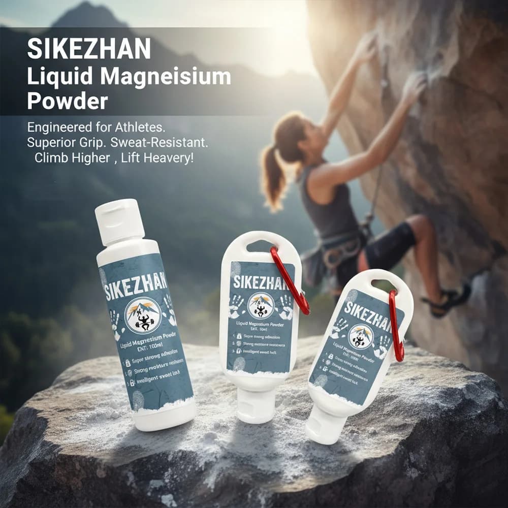 SIKEZHAN Magnesite Liquida Antiscivolo per Arrampicata, Sollevamento Pesi, Bodybuilding, Lunga Durata, Presa Forte