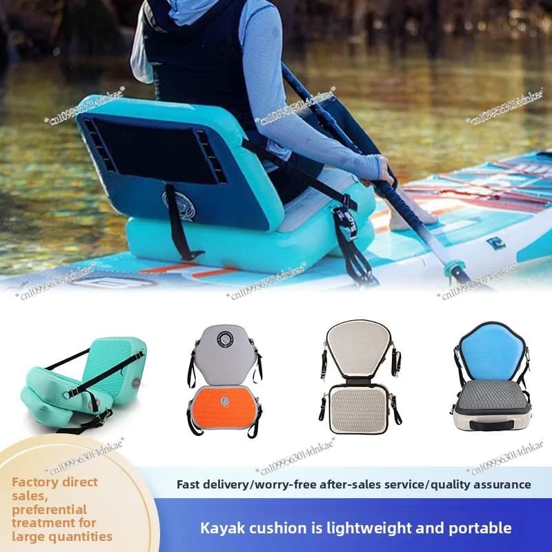 Sedile gonfiabile per tavola da surf in PVC, kayak, canoa, schienale impermeabile, cuscino per sedile, sedile regolabile per barca da pesca