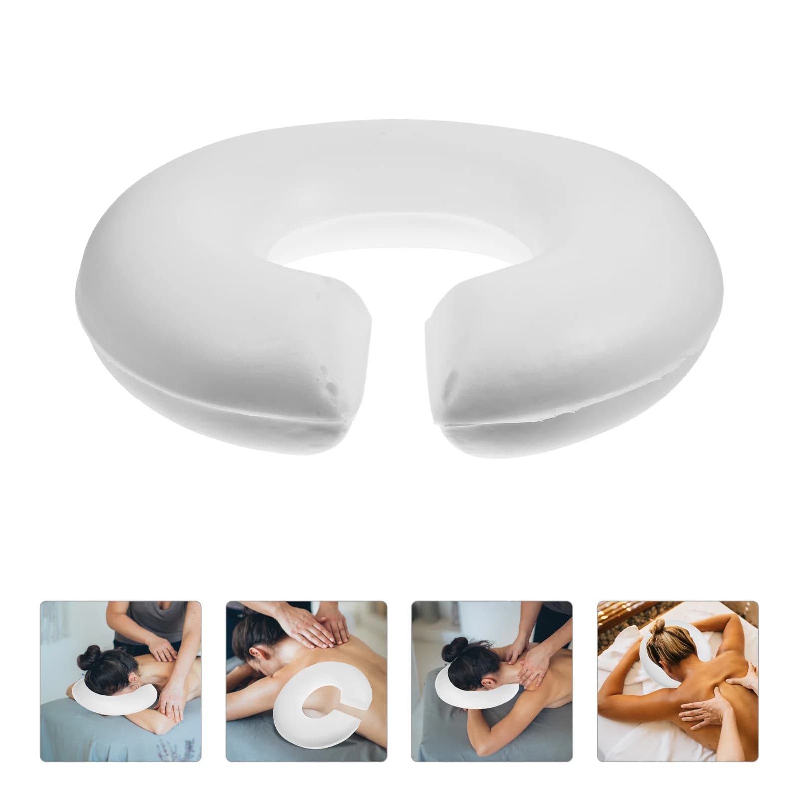 Cuscino cervicale a cuneo Comodo viso in basso Cuscini per il collo per dormire Lavabile Spa U Memory Foam Salon Massaggio per ufficio