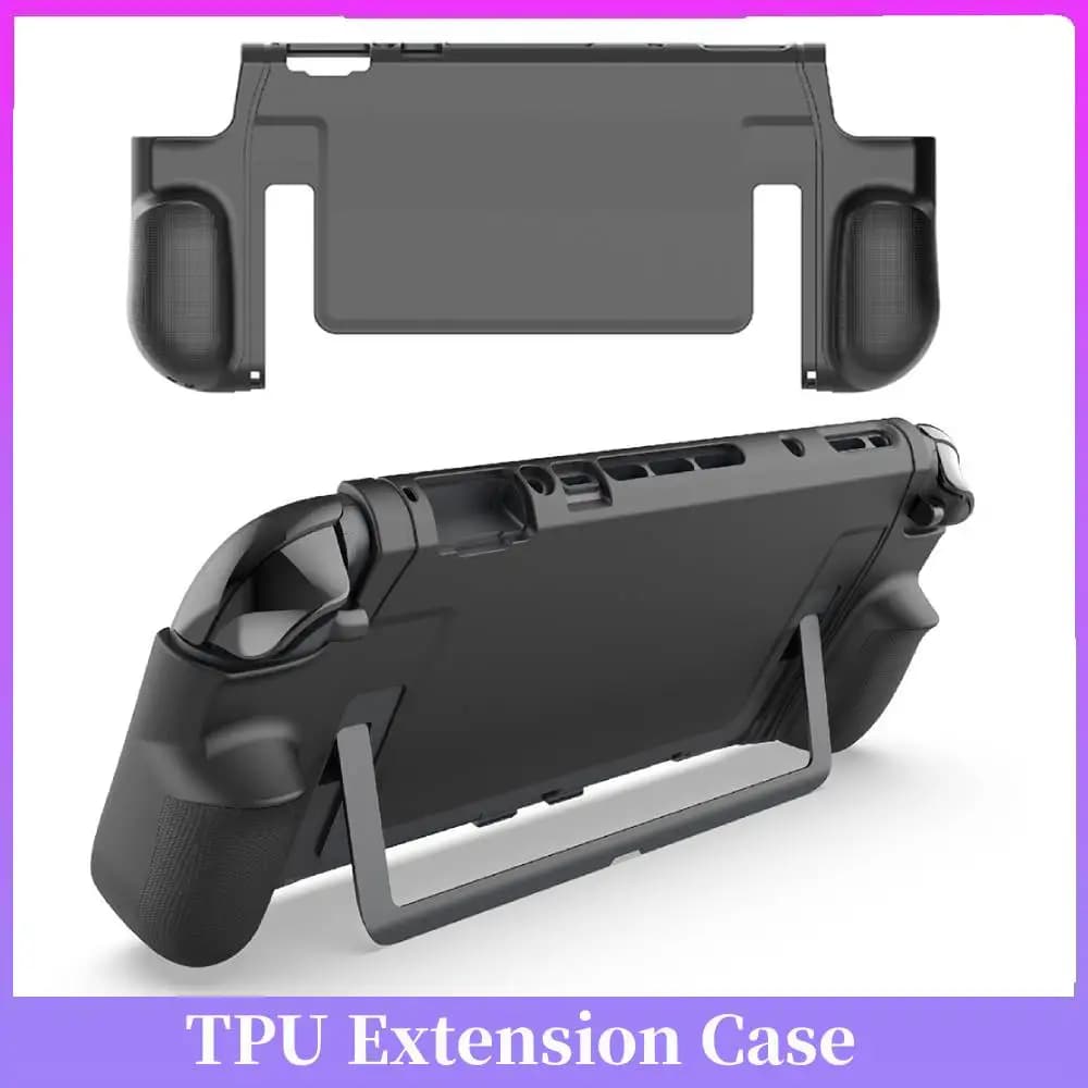 Custodia in TPU con supporto per Switch 2, cover protettiva antiurto con impugnatura ergonomica per console portatile Switch 2