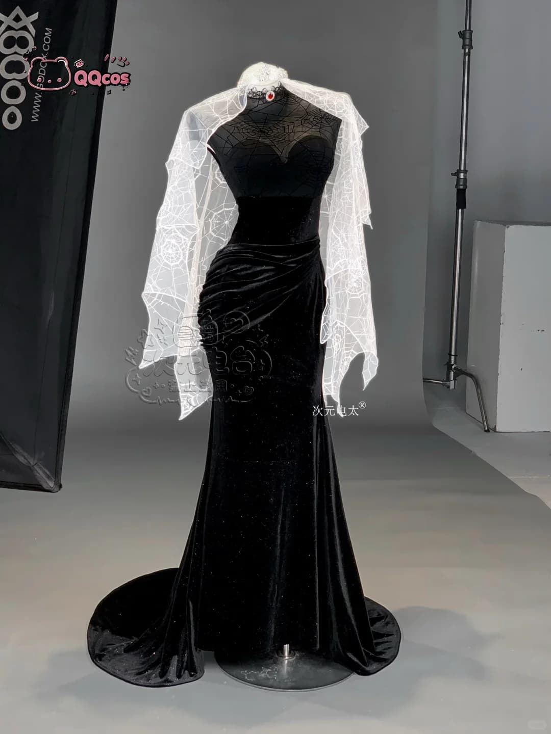 Movie Hotel Transylvania - Mavis Dracula cosplay Costume Black Wedding Dress outfit QQcos