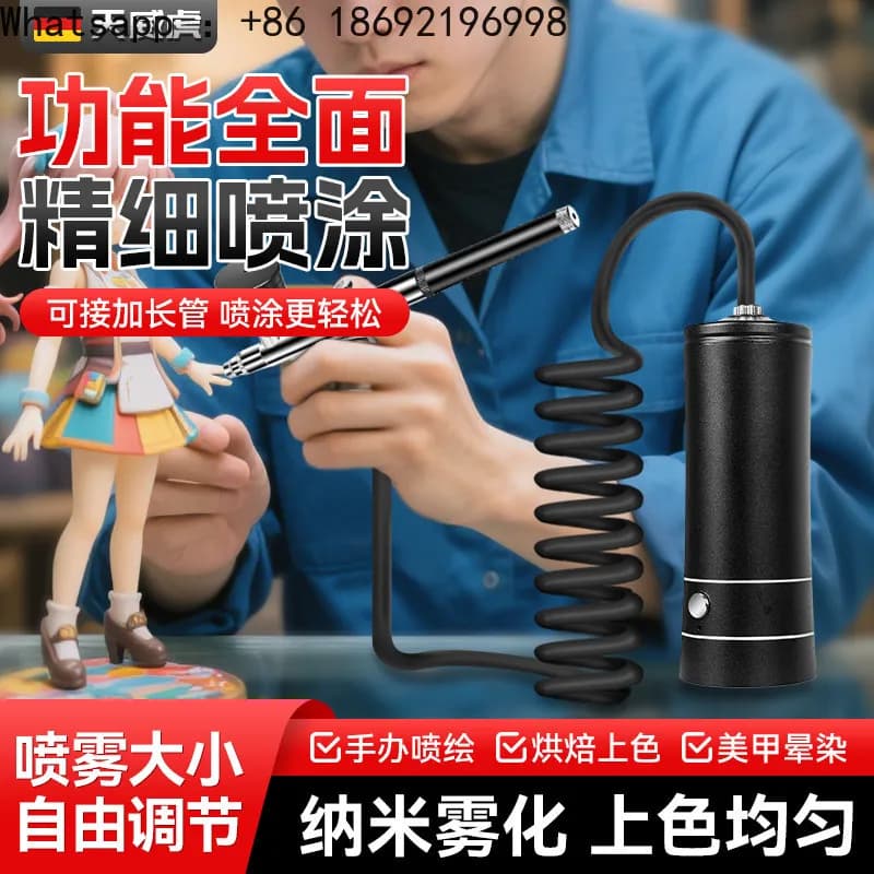Electric Airbrush Gun Gundam Model Spray Painting Nail Art Model Figure Coloring Acrylic Paint Spray Gun Set