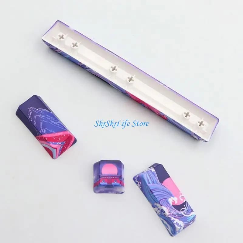 E65E 4 tasti PBT OEM Profile Keycaps SPACE 2x ENTER ESC Keycap Dye Subb per tastiera meccanica KeyCaps