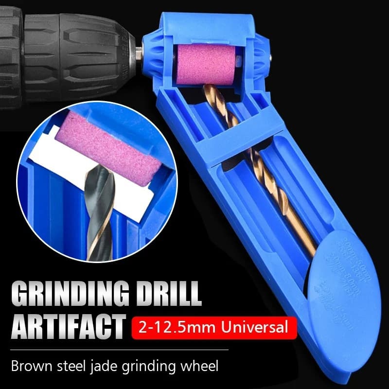 Affilatrice per punte da trapano 2-12.5mm Mola portatile in corindone Affilatrice per trapano Smerigliatrice Parti di utensili alimentati per punte da trapano