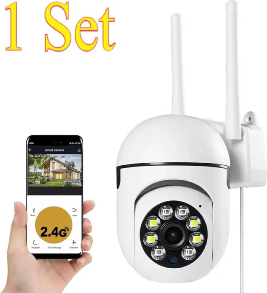 IP Wifi 8 MP Wireless Security PTZ Camera 4X Zoom Cameras Bidirectional Audio Monitor Night Cam HD