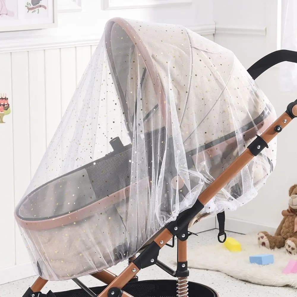 Zanzariera Completamente Coprente per Passeggino, Protezione Solare e Anti-Insetti, Traspirante