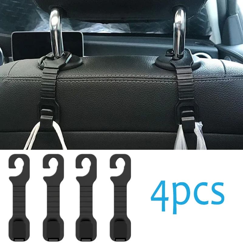 Universal Car Seat Back Hook Headrest Hanger for Bag Pouch Clothes Hanging Hooks Headrest Storage Holder Auto Car Accessories