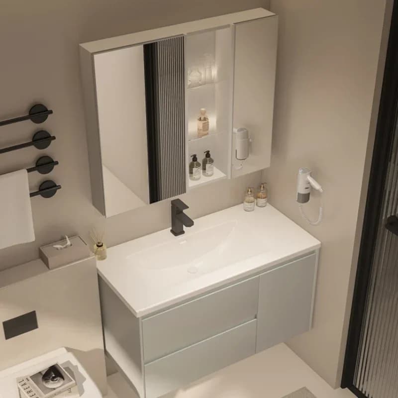 Armadio Specchio Armadi da bagno Organizzatore di stoccaggio Armadi da bagno per trucco stretto Ingresso Casa Arredo Mobili per camera