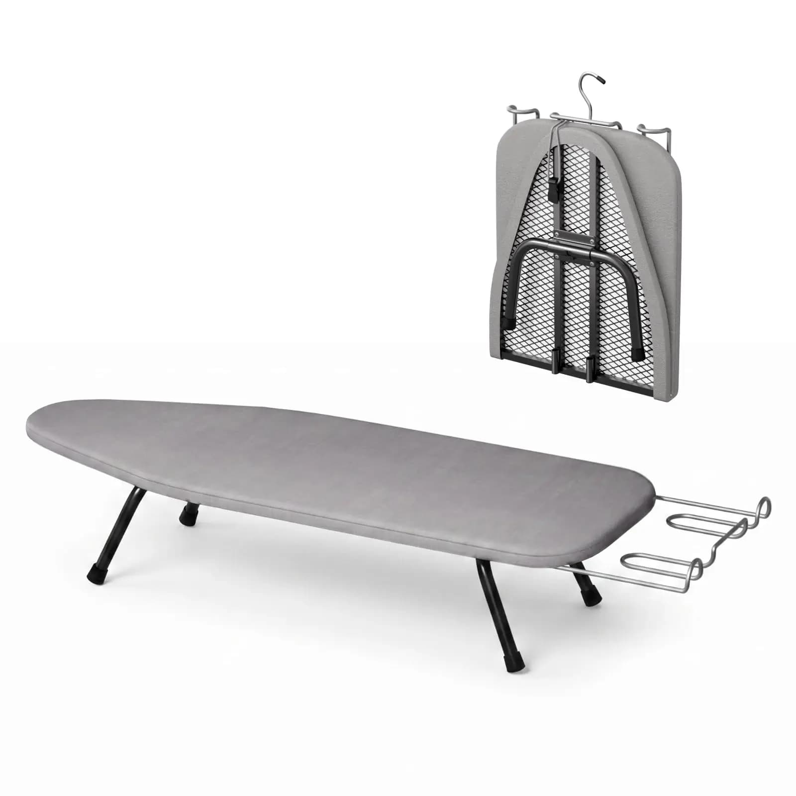 Small Ironing Board Tabletop, Folding Mini Iron Board Portable with Iron Rest for Small Space, Travel, Dorm