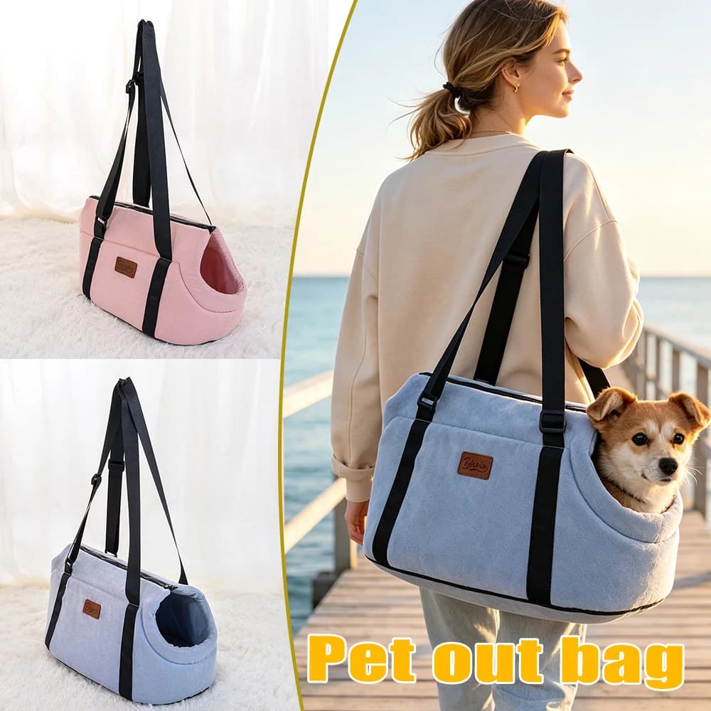 Cat Dog Breathable Carrier Sling Bag Portable Outdoor Travel Pet Carrier for Puppy Kitten Shoulder Crossbody Bag