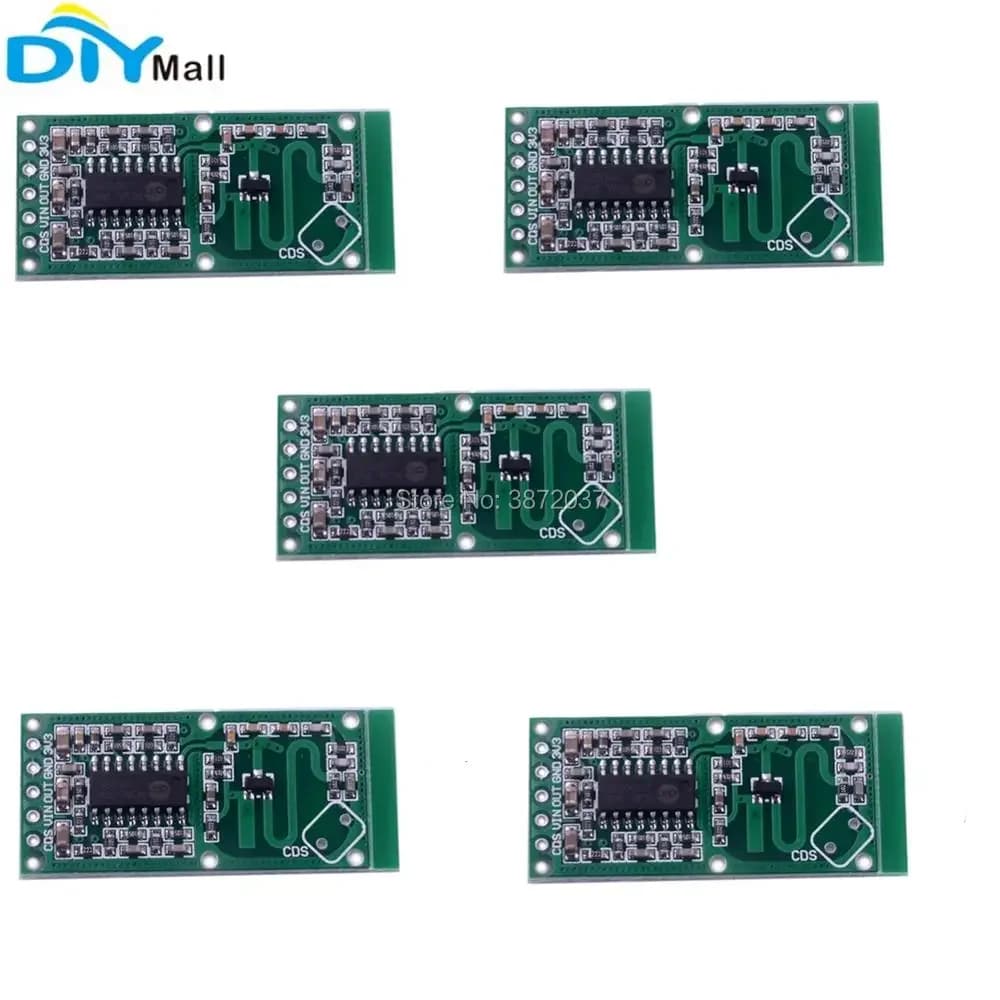 5 pz/lotto Modulo Sensore Radar a Microonde RCWL-0516 Rilevatore di Movimento a Induzione Umana per Arduino