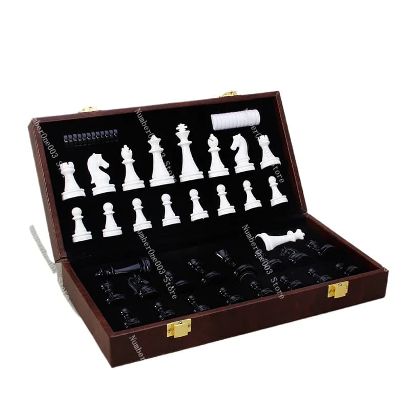 Magnetic Chess Set 2-in-1 Children's Foldable High-End Acrylic Chess Pieces High-End