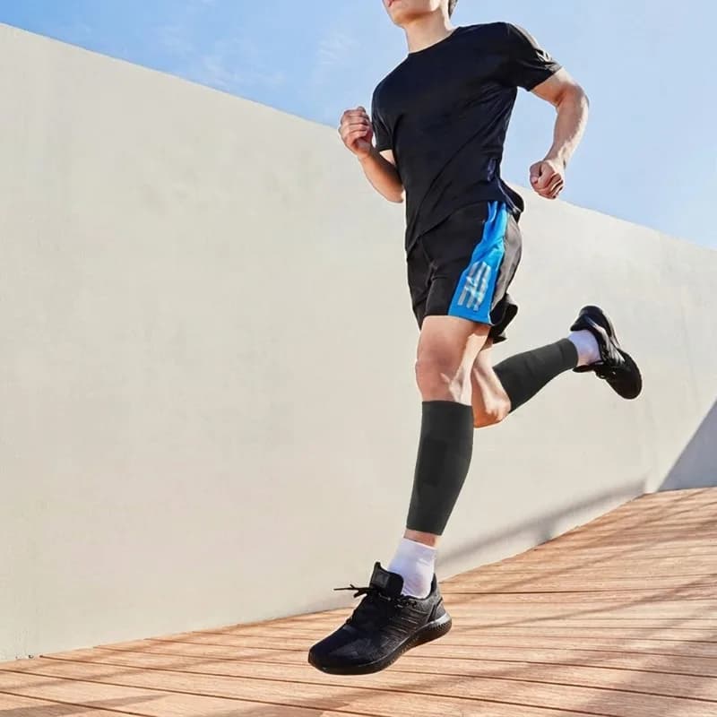 Manicotti a Compressione per Polpacci per Corsa e Sport, Protezioni Traspiranti per Gambe per Maratona e Salto con la Corda, Sollievo dalla Pressione sui Polpacci