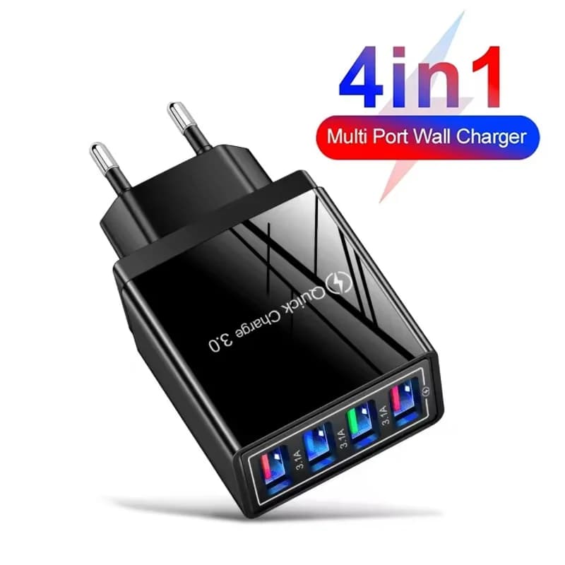 Quick Charge 3.0 EU US Plug USB Charger For iPhone Xiaomi Huawei Redmi Portable Travel Design Home Office Travel Accessory Tool