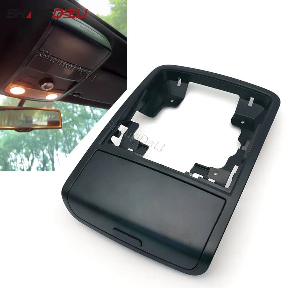 Scatola per occhiali per auto nera Custodia per occhiali da sole Custodia per VW Golf 6 Golf 5 per Jetta Passat B6 per Skoda Yeti Superb