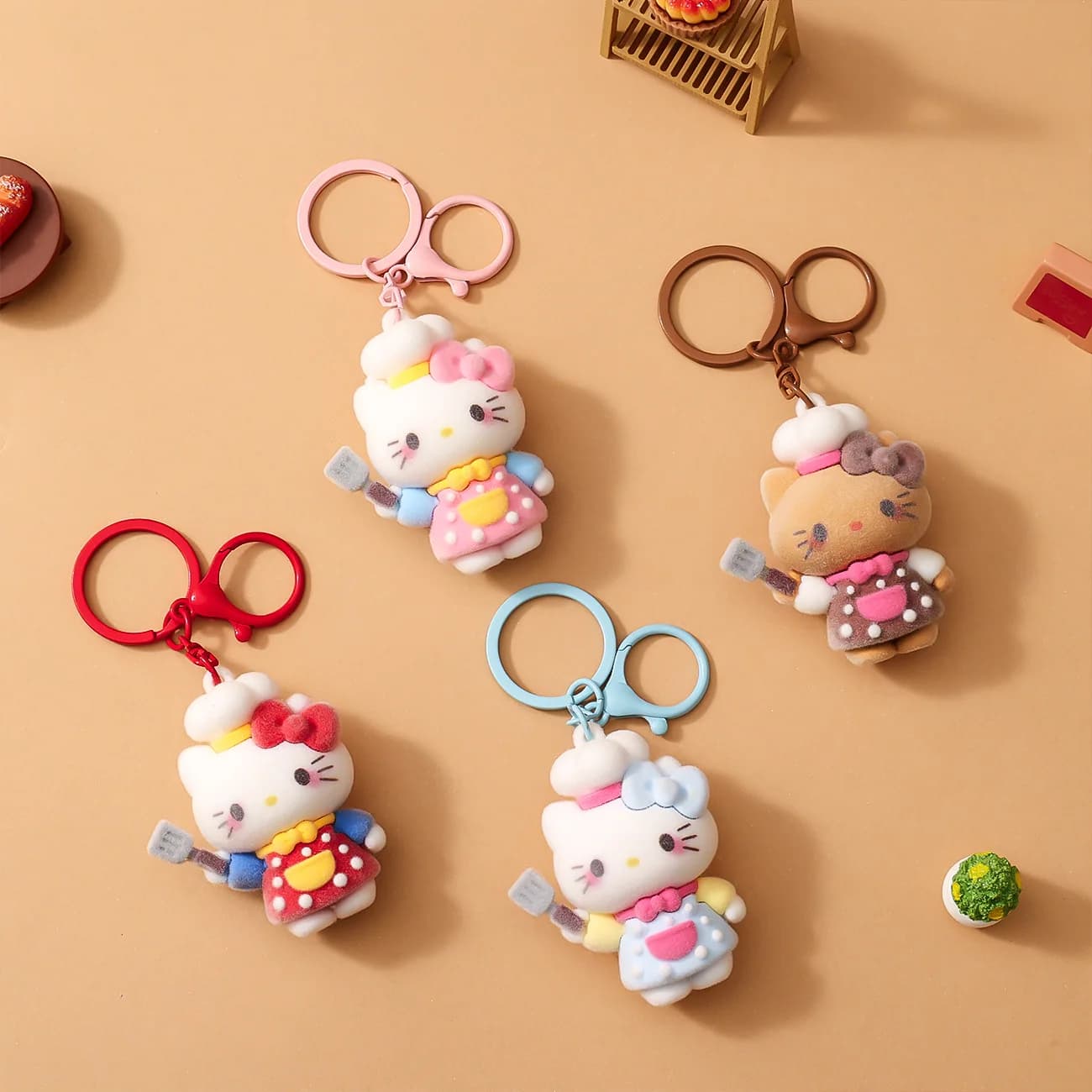 Nuovi Portachiavi in Peluche Hello Kitty 2026 | Ciondolo per Telefono a Forma di Gatto KT Soffice | Graziose decorazioni da appendere al zaino, idee regalo