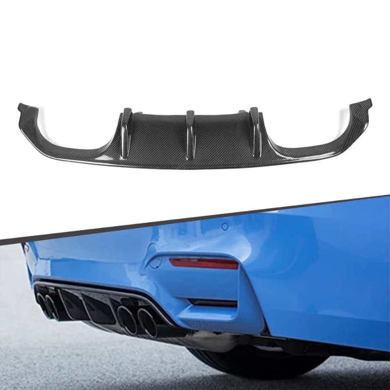High Quality Carbon Fiber Rear Bumper Diffuser Lip, Car Exterior Modified Accessories