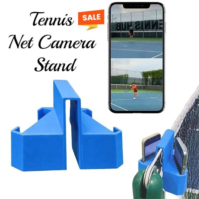Nuovo Supporto Portatile Blu per Telecamera da Tennis con Clip per Registrazione Partite, Adatto per Recinzioni da Tennis, Montaggio Sicuro per Analisi delle Partite