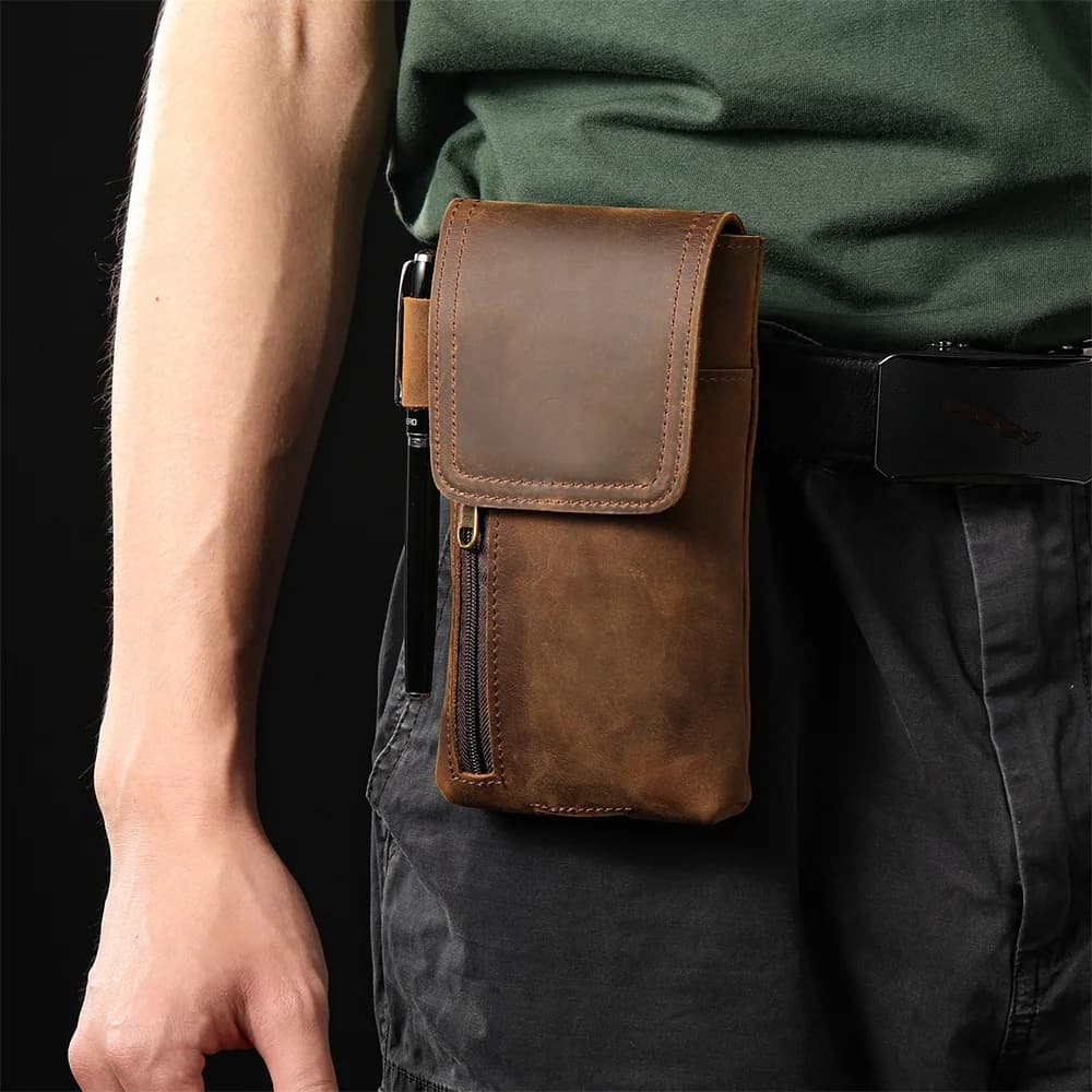 Sports Phone Ribbon - Wallet with belt clip with RFID protection, multifunctional camping and outdoor excursions