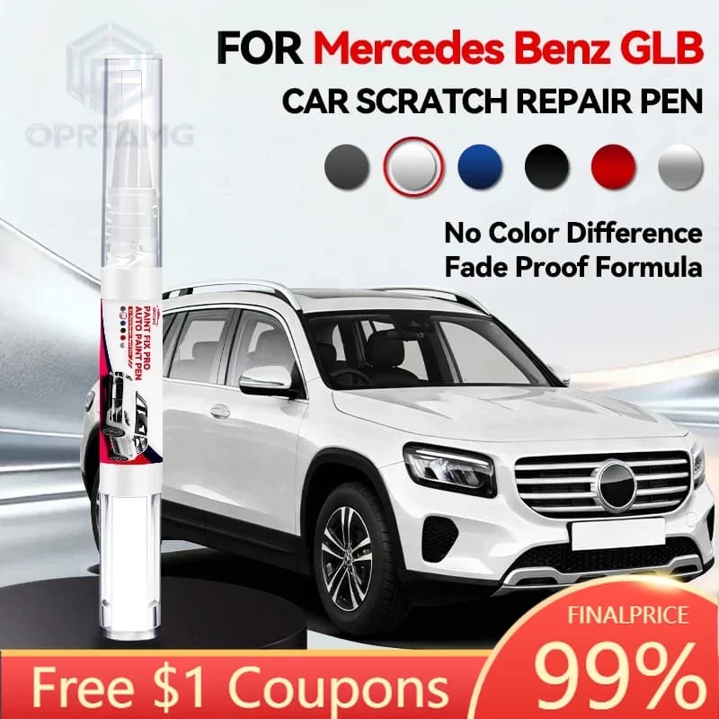 Purpose Vehicle For Mercedes Benz GLB 2019-2025 X247 Paint Repair Pen Touch Up Scratch Remover DIY Auto Accessories Black White