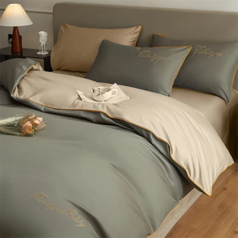 Set copripiumino 3 pezzi 100% cotone egiziano 1 copripiumino e 2 federe 150 * 200/200 * 230 cm Singolo/doppio Queen King Size
