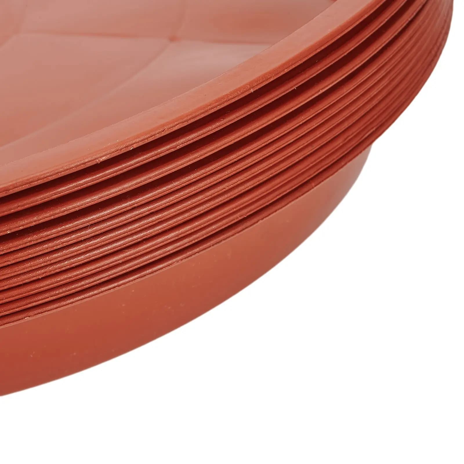 Set of 10 Heavy Duty Plastic Plant Pot Saucers Water Tray Base Suitable for Use under Ceramic and Plastic Pots