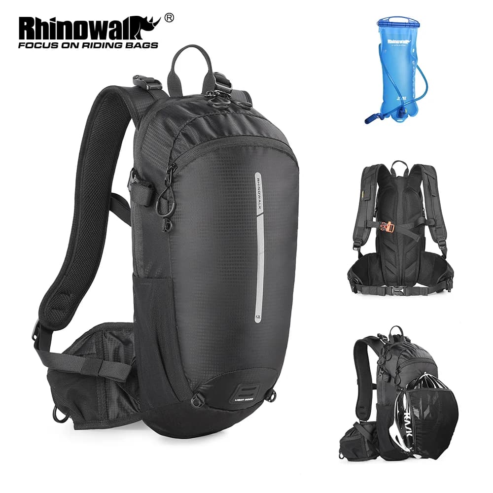 Rhinowalk borse per bici da bicicletta 12L zaino da ciclismo bici multifunzionale Sport all'aria aperta arrampicata escursionismo MTB borsa per l'idratazione della bici da strada