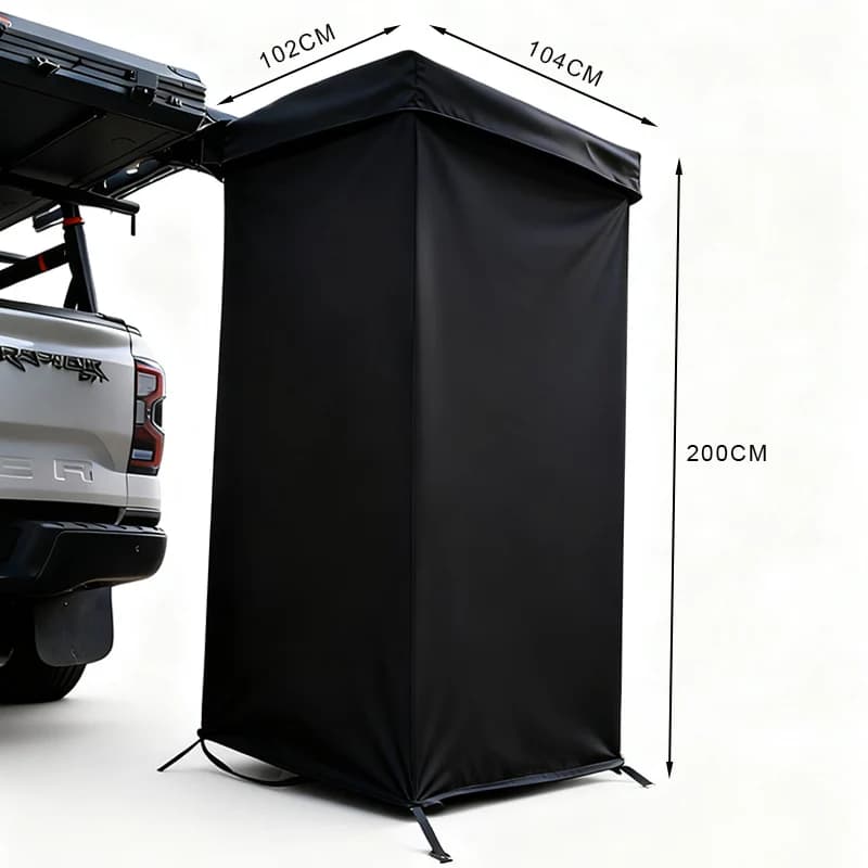 Outdoor Side Car Shower Room Tent Single Person Design for Bathing Changing Ideal for Camping Road Trips Outdoor Adventures