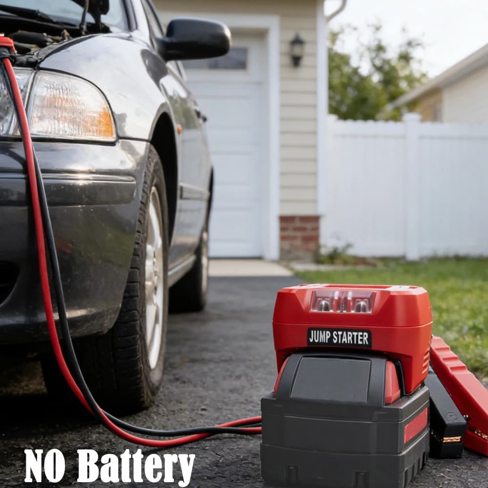 Avviatore d'emergenza per auto con batteria al litio 18V DeWalt/Milwaukee/Makita/Bosch, cavo adattatore per avviamento e strumento di emergenza