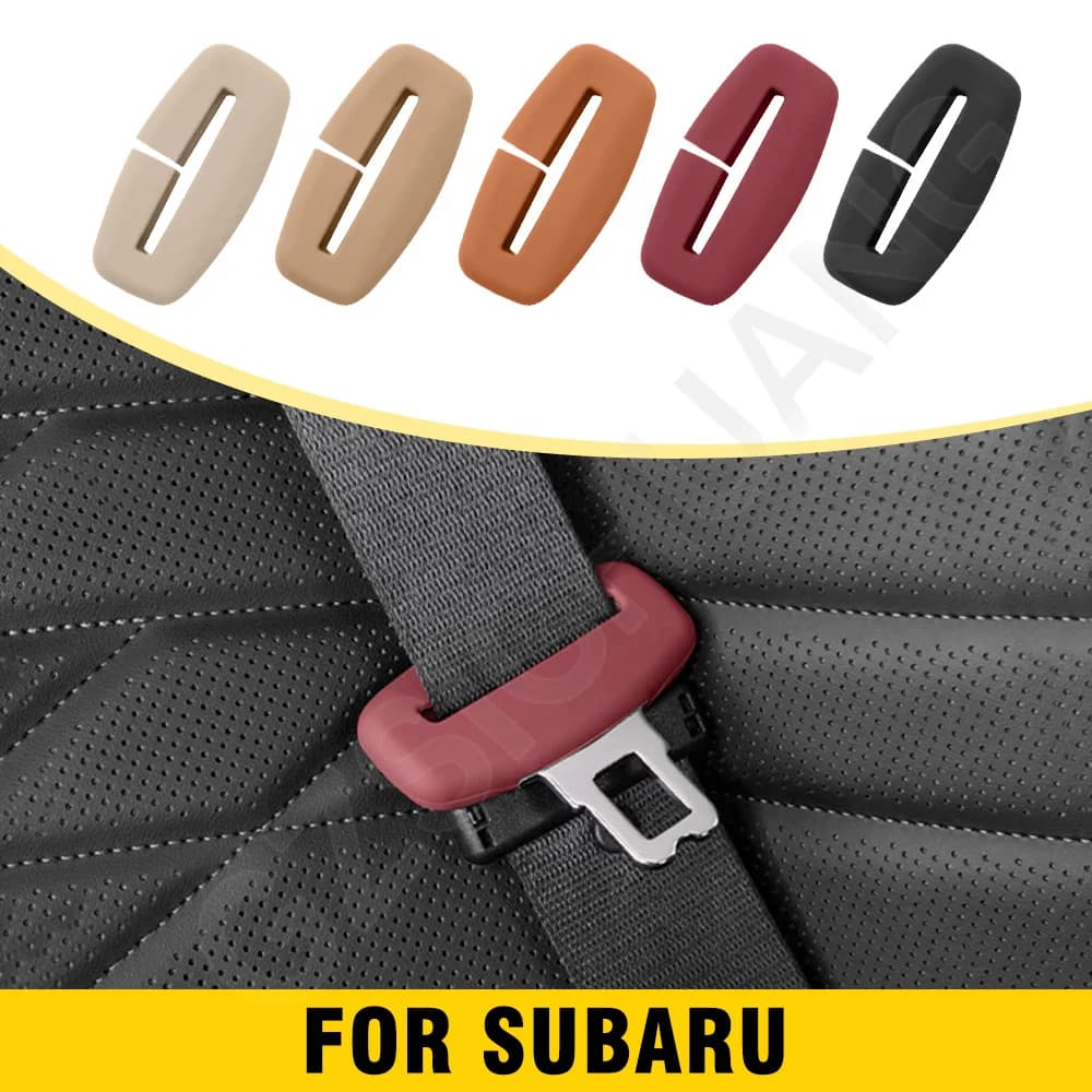 Protective cover for car seat belt for Subaru Forester Crosstrek Levorg XV Protective cover for safety belt buckle Interior accessories
