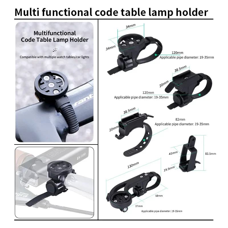 Bicycle Computer Mount Bicycle Light Stand Universal Suitable Headlight MTB Road Light Bracket Bike Support Garmin Walker Igps