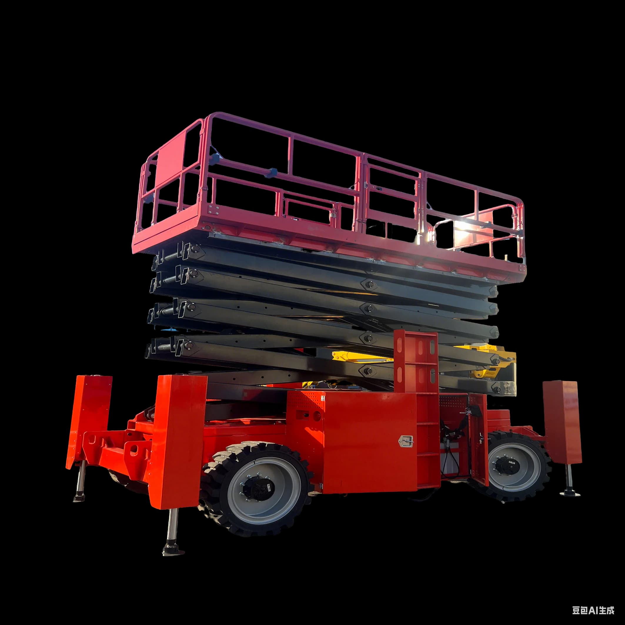 6-12 Meter Electric/diesel Hydraulic Scissor Lift With Battery Drive, Self-propelled Scissor Lift