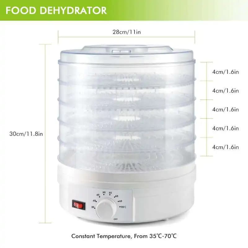 Essiccatore per alimenti per frutta secca e verdura, essiccatore per frutta 110V per uso domestico, essiccatore per alimenti per animali domestici, essiccatore ad aria calda