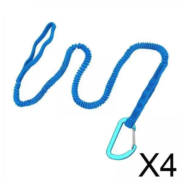 4x Laccio per Pagaia da Kayak, Cinghia Elastica, Portacanna da Pesca, Cordino Elastico, Laccio per Canna da Kayak per Surf e Canoa