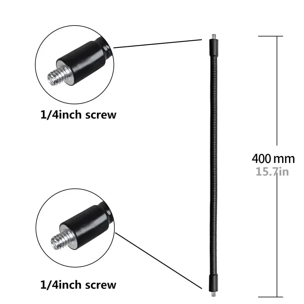 New Metal Monopod Metal Tube Rod Flexible With 1/4inch Screw Tripod Extension Tube Lightweight Tripod Stabilizer SLR Cameras