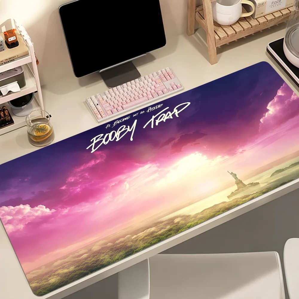 Singer A-A Boogie Wit Da Hoodie Mouse Pad Large Non-slip Lockedge Desktop Computer Desk Mat Keyboard MousePad Office Student