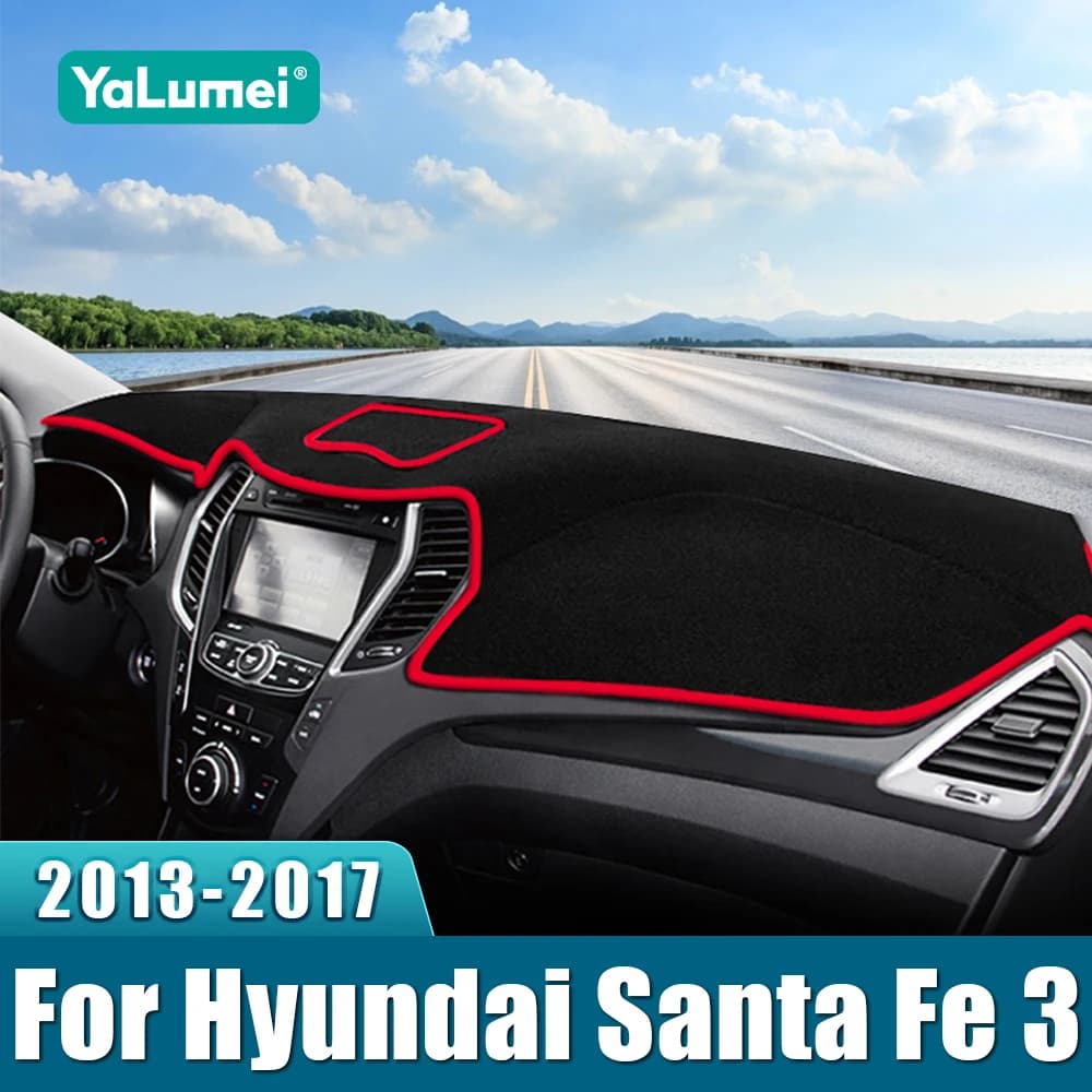 For Hyundai Santa Fe 3 DM 2013 2014 2015 2016 2017 Car Dashboard Sun Shade Cover Instrument Desk Non-Slip Mat Accessories