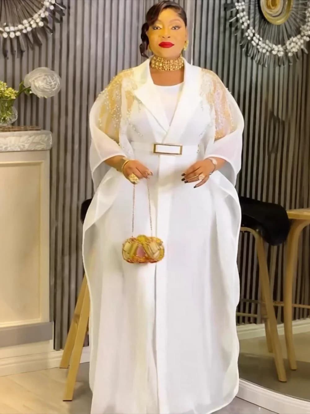2 pcs set African clothes for women Dashiki diamond dresses dress size strong Turkey wedding dresses caftano Boubou Robe