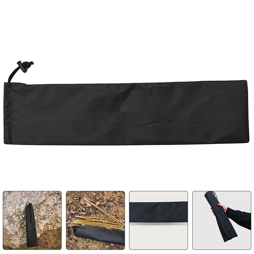 Set di 4 Borse Resistenti all'Usura per Aste da Tenda, Custodie per Canne da Pesca e Trekking, Organizer per Attrezzatura da Campeggio