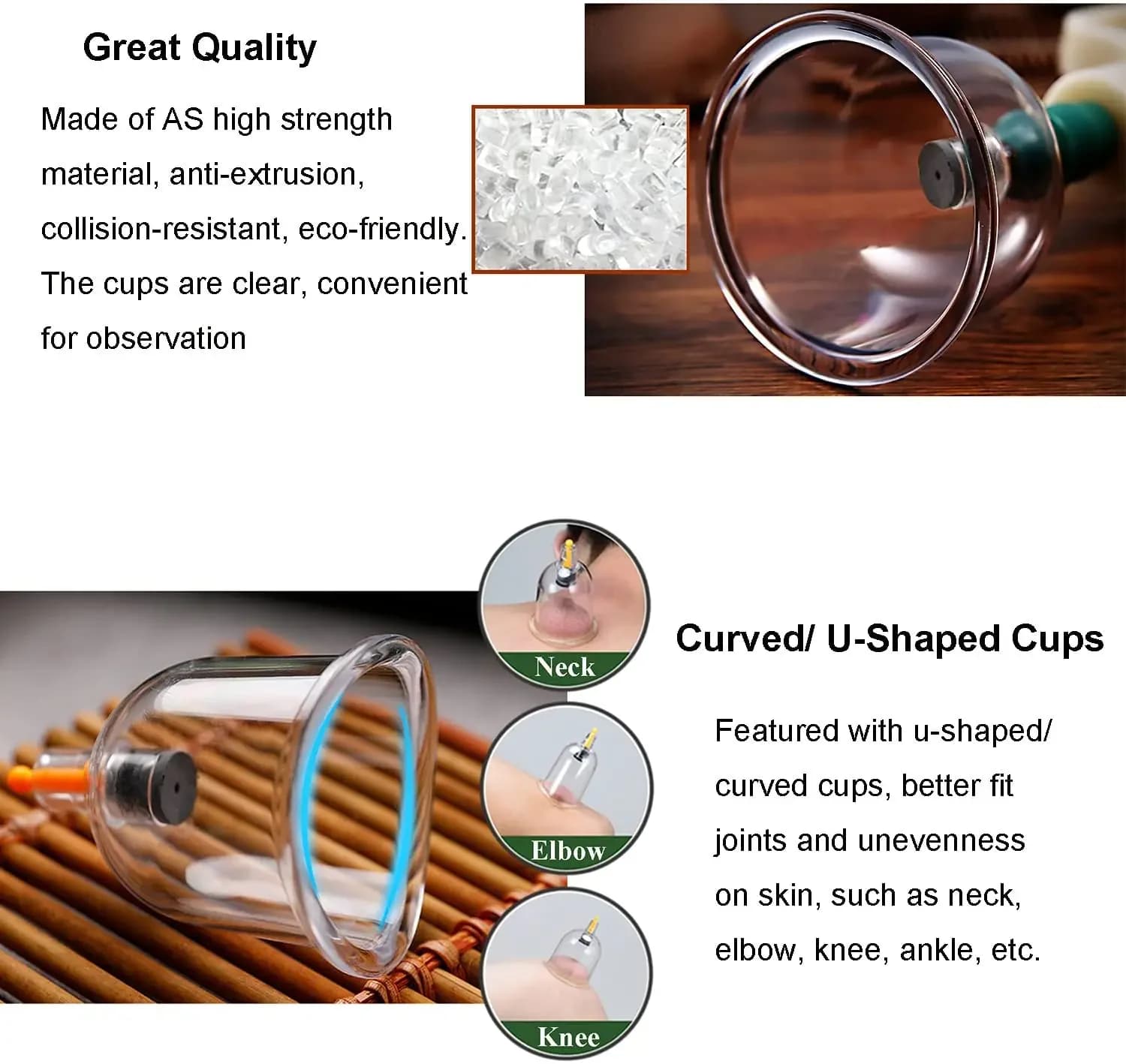 Set di 12 Coppette per Massaggio con Pistola a Vuoto, Coppette per Massaggio Schiena e Corpo, Detox Anti-Cellulite, Barattoli per Cura del Corpo