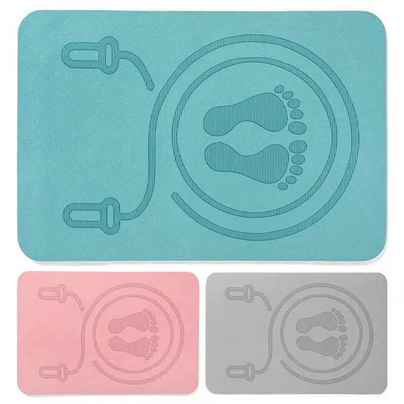 Anti-noise Jumping Rope Mat Exercise Mat Shock Absorbing Yoga Mat Jumping Mat TPE Fitness yoga thickening pad