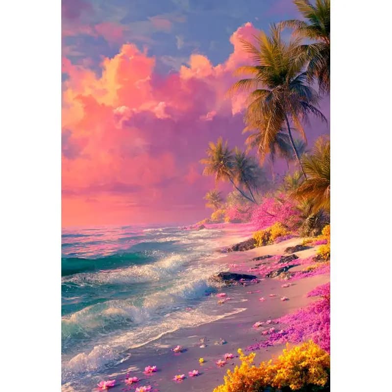 GATYZTORY Beach Scenery Painting By Number For Adults Pictures By Numbers On Canvas Acrylic Paints HandPainted Artwork Home Deco