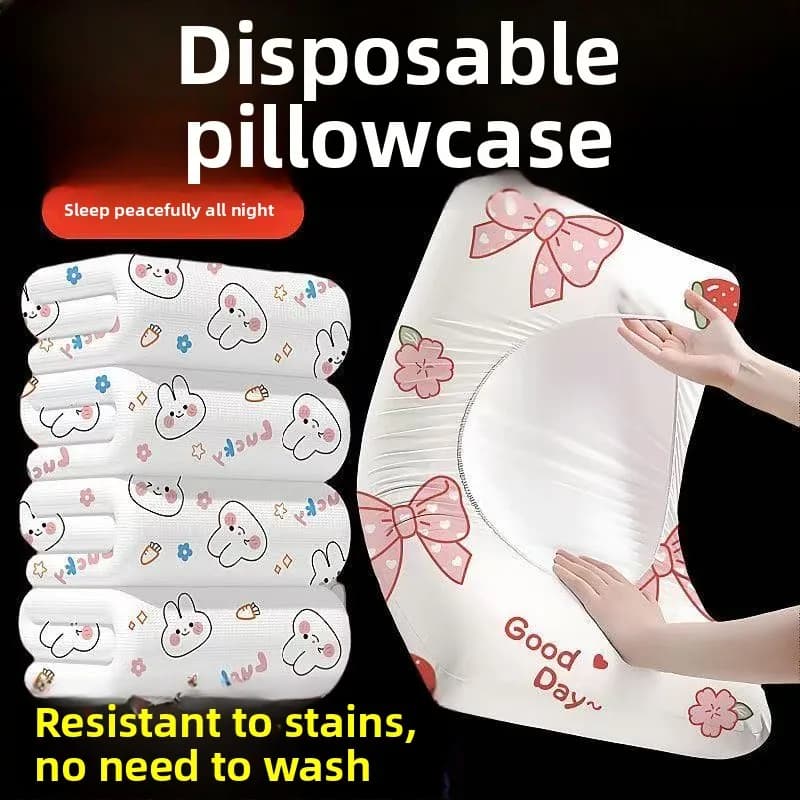 Nuova Federa Monouso Ispessita 2025, Asciugamano da Viaggio per Cuscino, Biancheria da Letto Singola, Forniture per Hotel, Treno, Facile da Pulire