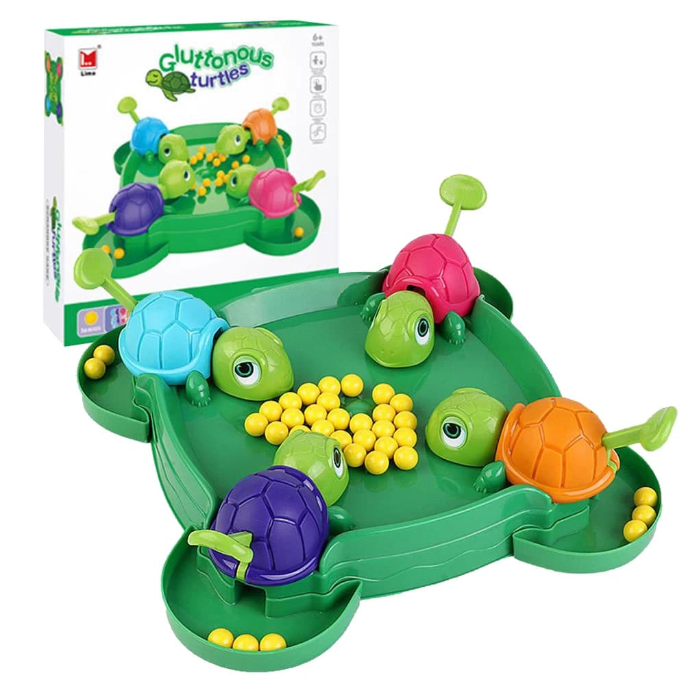 Gioco da Tavolo Familiare, Gioco Competitivo Multigiocatore, Gioco della Tartaruga Affamata, Gioco dei Contenitori Affamati, Giocattoli Educativi Precoci per Bambini