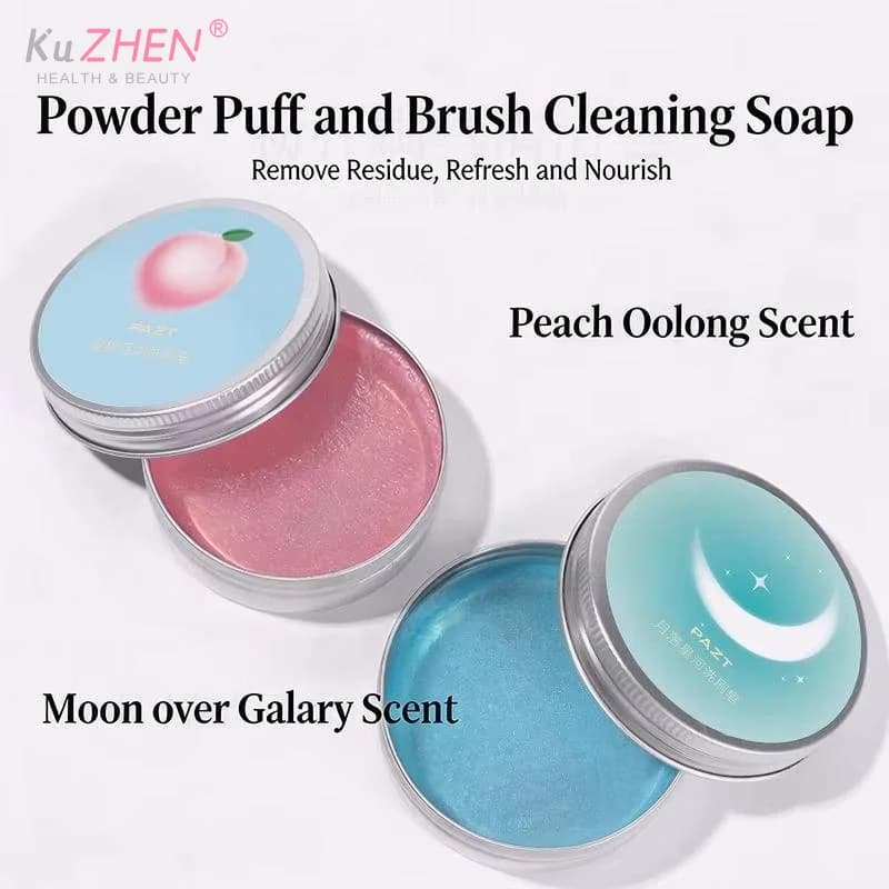 Multi-purpose Makeup Brush Cleaning Soap Various Cosmetics Including Powder Blush Brushes Sponge Brushes Includes Silicone Pad