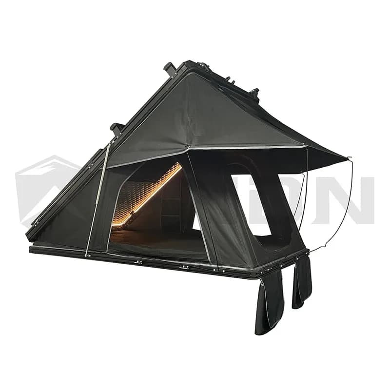 Factory Hot Selling Aluminum Hard Shell Roof Top Tent Camper Rooftop Tent Outdoor Camping Wild Portle Outdoor Privacy Four-seaso